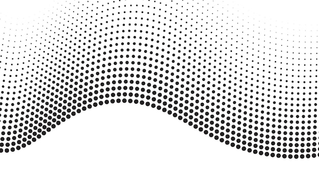 Patrón de textura de medio tono de fondo imagen vectorial en blanco y negro para telón de fondo o estilo de moda