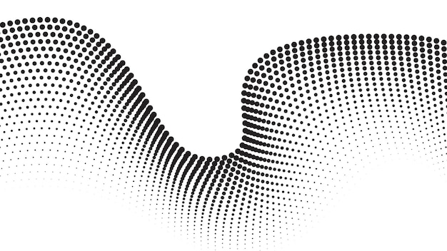 Patrón de textura de medio tono de fondo imagen vectorial en blanco y negro para telón de fondo o estilo de moda