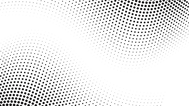 Patrón de textura de medio tono de fondo imagen vectorial en blanco y negro para telón de fondo o estilo de moda