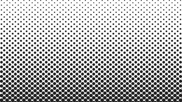 Patrón de textura de medio tono de fondo imagen vectorial en blanco y negro para telón de fondo o estilo de moda