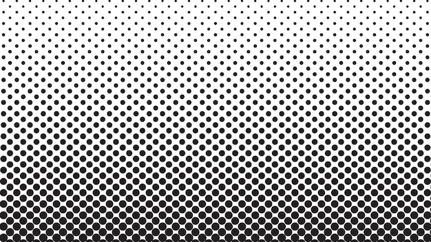 Vector patrón de textura de medio tono de fondo imagen vectorial en blanco y negro para telón de fondo o estilo de moda