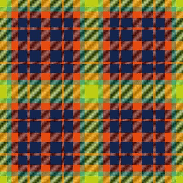 Patrón textura plaid Vector cheque tartán Fondo de tela textil sin costuras