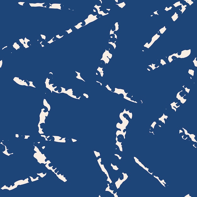 Patrón de textura de rayas. Impresión sin costuras de acuarela japonesa índigo. Fondo de tinte de corbata vectorial orgánico shibori. Tela de batik rústica japonesa. azulejos abstractos modernos tradicionales. Diseño folclórico psicodélico.