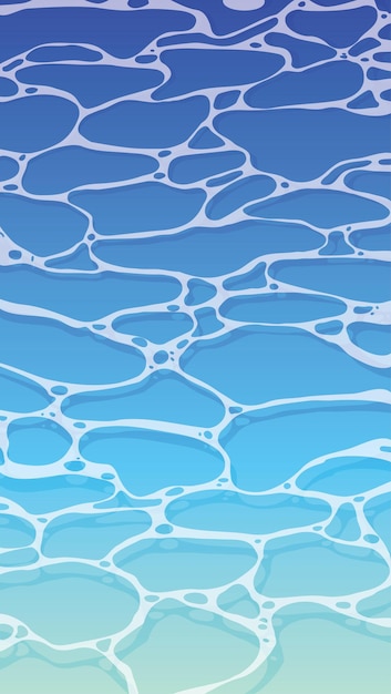Vector patrón de textura de la superficie de la onda del agua fondo