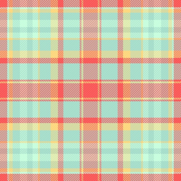 Patrón de textura tartana de fondo textil de cheque con un tejido sin costuras de cuadros vectoriales
