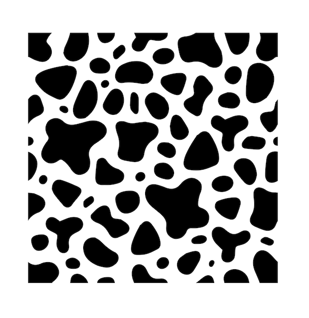 Patrón de textura de vaca plantilla de piel de animal estilo de garabato de fondo de punto para el patrón de papel tapiz llena las texturas de superficie de fondo de la página web