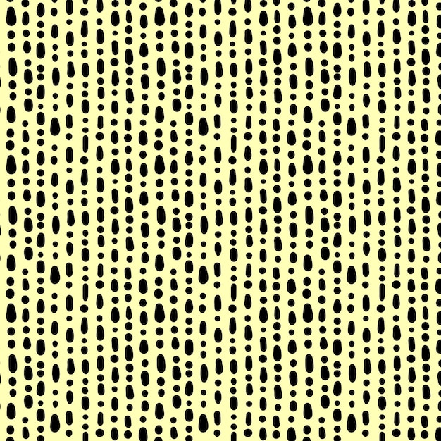 Patrón de tiras pequeñas Patrón de tarjetas mínimas sin costuras Pequeños elementos en fondo amarillo