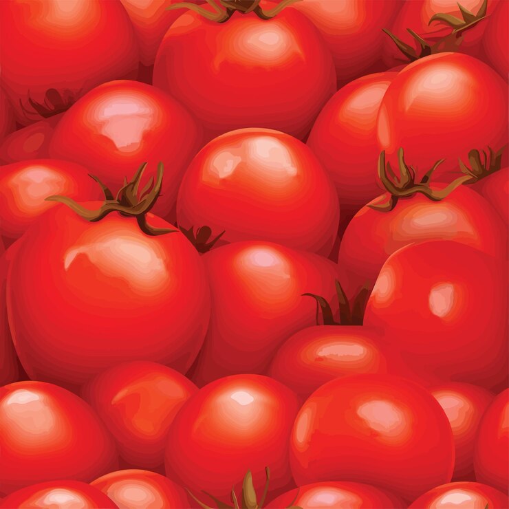 El patrón de tomate de colores sin costuras