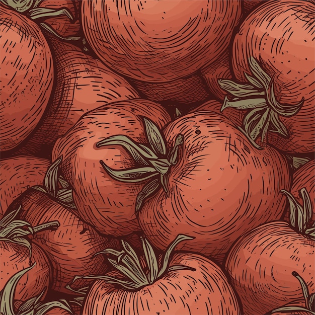 El patrón de tomate de colores sin costuras
