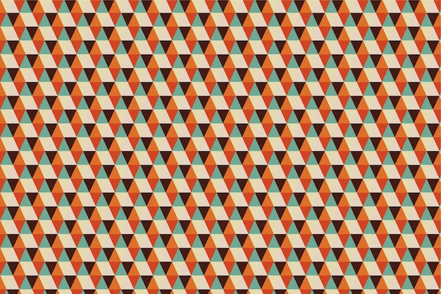 Patrón con tonos retro elementos geométricos patrón de vector de fondo abstracto para diseño