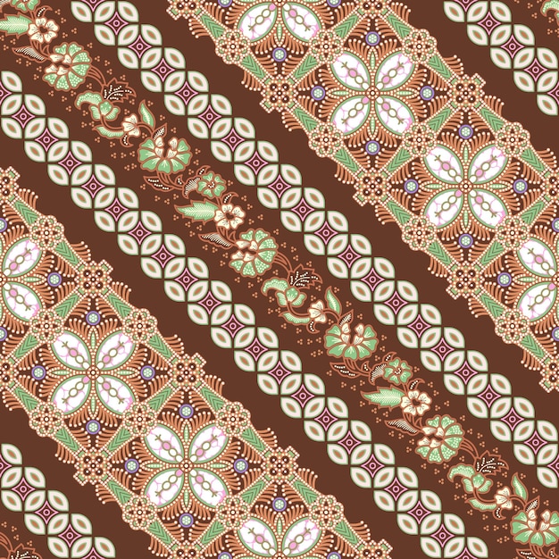 El patrón tradicional de batik javanés sin costuras 13 de noviembre de 2024