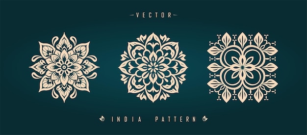 patrón tradicional indio patrón asiático