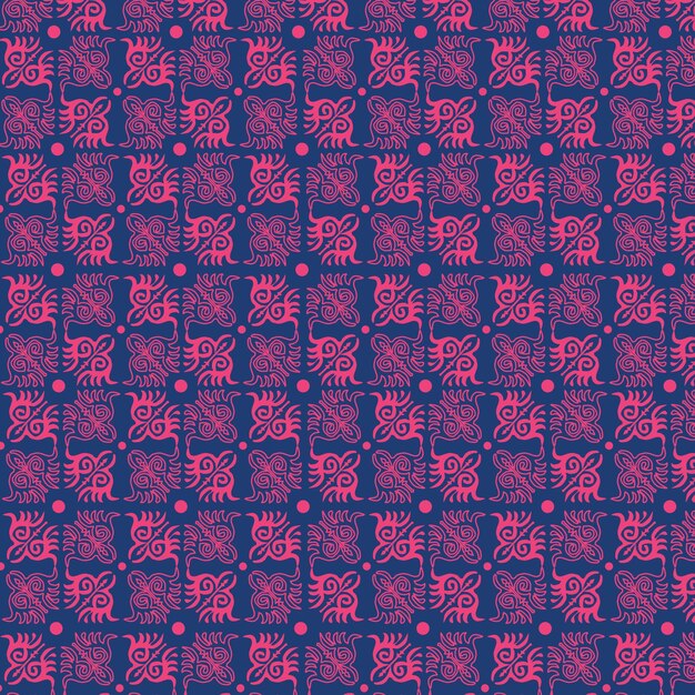 El patrón tradicional indonesio del batik