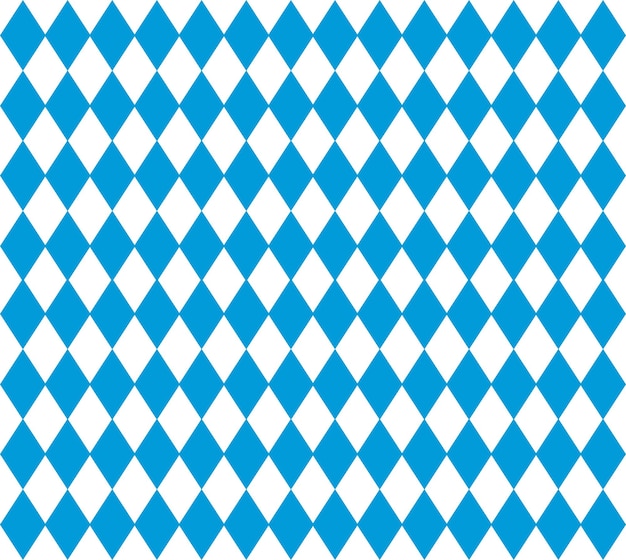 Patrón tradicional de Oktoberfest con fondo transparente de rombo bávaro azul y blanco