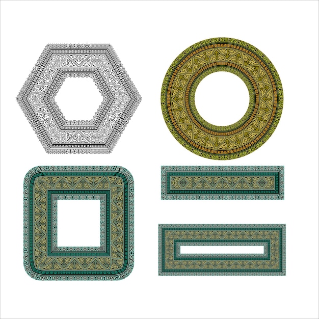 Patrón tradicional vectorial