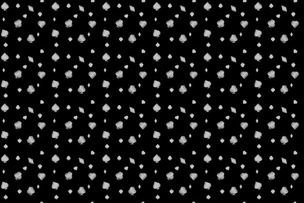 Patrón de trajes de póquer o cartas simples Textura transparente de póquer simple vectorial hecha con iconos de trajes de cartas en estilo moderno