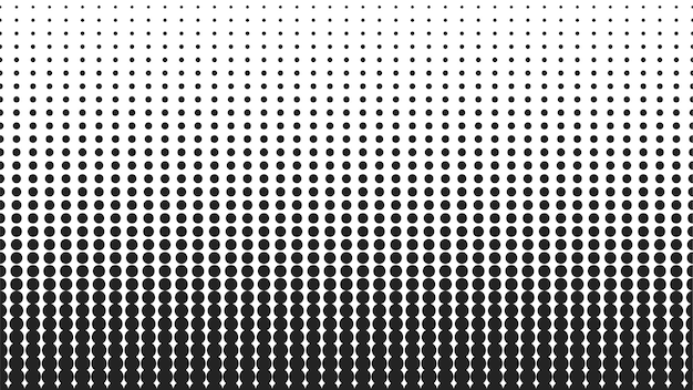 Patrón de trama de semitonos Fondo de vector de patrón abstracto digital geométrico redondo creatividad moderna elemento de diseño forma arte punto Concepto de diseño gráfico Ilustración vectorial aislado