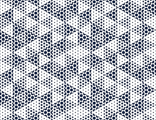 Patrón transparente 3D geométrico punteado con cubos, bloques de cuadros dotty vector fondo, arquitectura y construcción, diseño de papel tapiz.