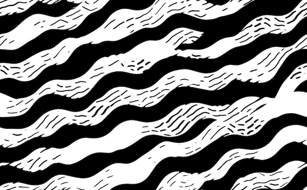 Patrón transparente abstracto blanco y negro simple
