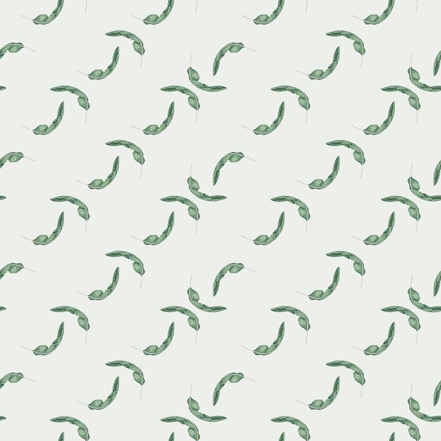 Patrón transparente abstracto floral en estilo geométrico con estampado de hojas tropicales de doodle. Fondo claro. Ilustración vectorial para estampados textiles de temporada, telas, pancartas, fondos y fondos de pantalla.