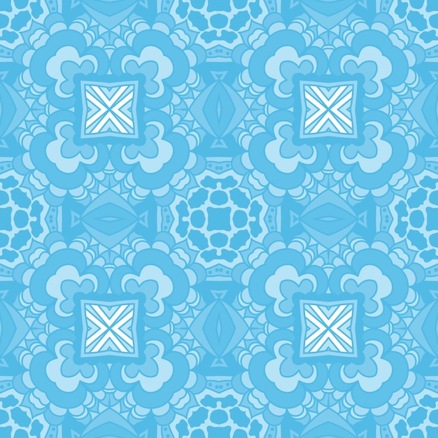 Patrón transparente abstracto geométrico azul. Fondo de mosaico web.