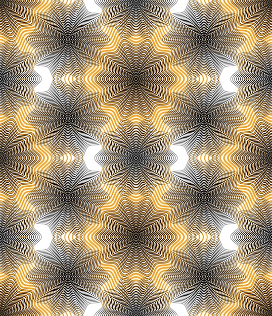 Patrón transparente abstracto ilusorio colorido con formas geométricas superpuestas. Vector telón de fondo transparente forrado simétrico.