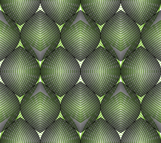 Patrón transparente abstracto ilusorio colorido con formas geométricas superpuestas. Vector telón de fondo transparente forrado simétrico.