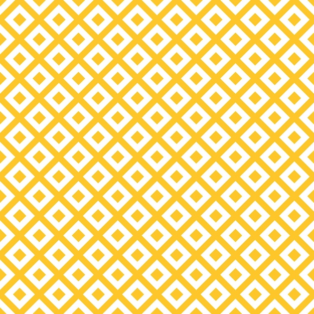 Patrón transparente amarillo con cuadrados blancos