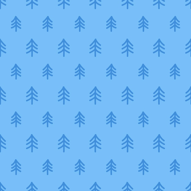 Patrón transparente azul con árbol azul