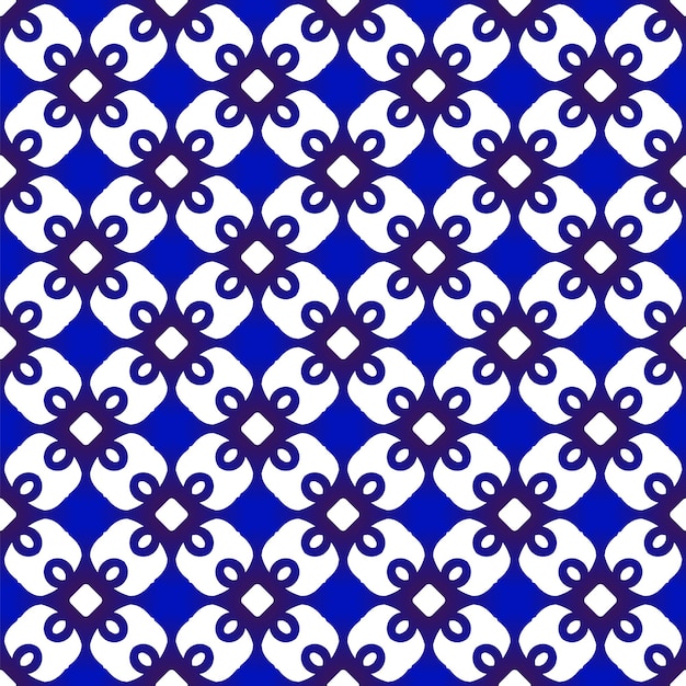 Patrón transparente azul y blanco