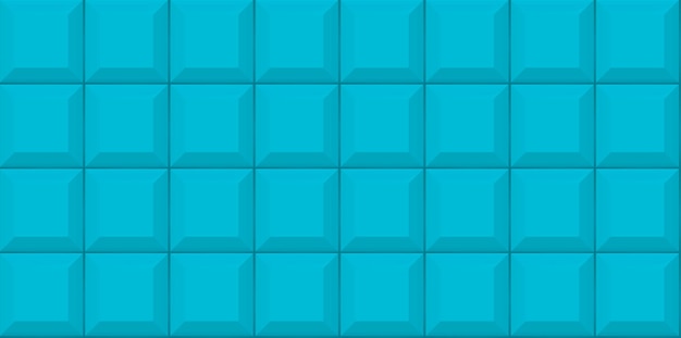 Patrón transparente de azulejo de metro azul. Pared con textura de ladrillo. Diseño de fondo geométrico vectorial
