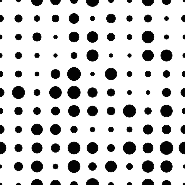 Patrón transparente en blanco y negro con puntos de semitono grunge. Textura punteada. Fondo de puntos de semitono