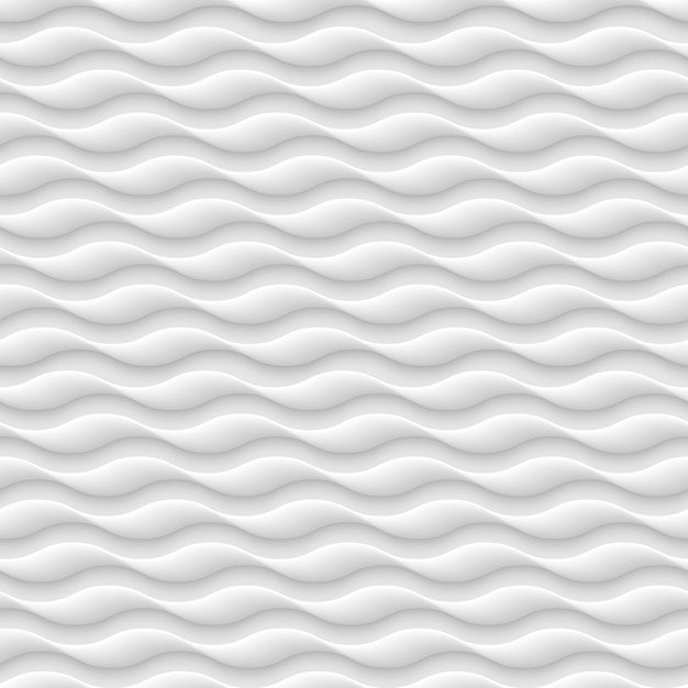 Patrón transparente blanco, textura de ondas abstractas