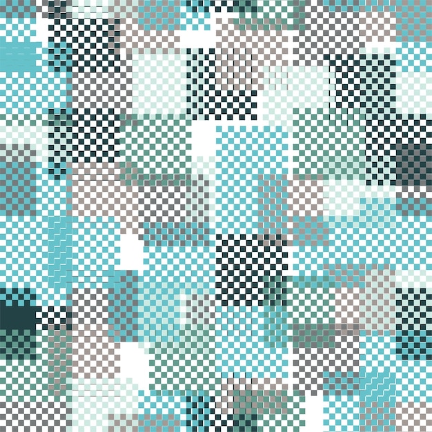 Patrón transparente de color abstracto para el nuevo fondo. Diseño de cuadrados coloridos repetidos.