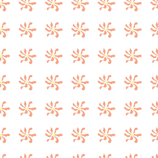 Patrón transparente dibujado a mano con hermoso diseño vectorial de flores perfecto para estampados textiles