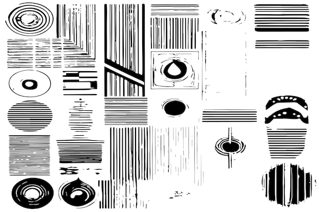 patrón transparente diseño gráfico oscuro vector o ilustración de textura en blanco y negro