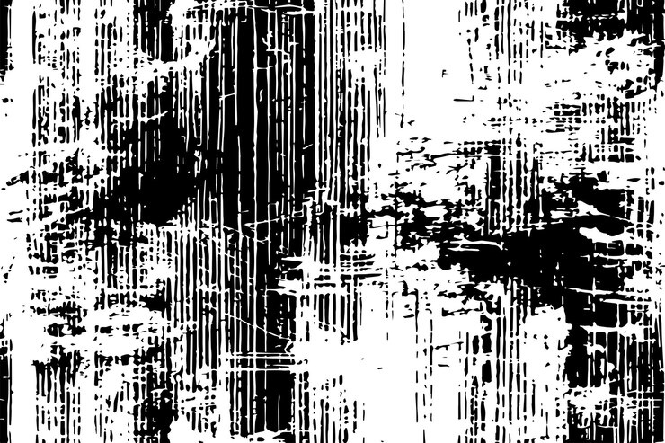 Vector patrón transparente diseño gráfico oscuro vector o ilustración de textura en blanco y negro