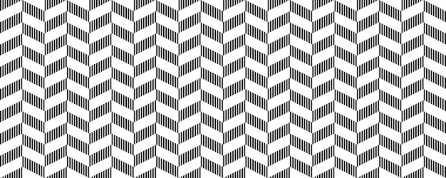 Patrón transparente de espiga fondo de chevron blanco negro repetición de textura en zigzag con líneas