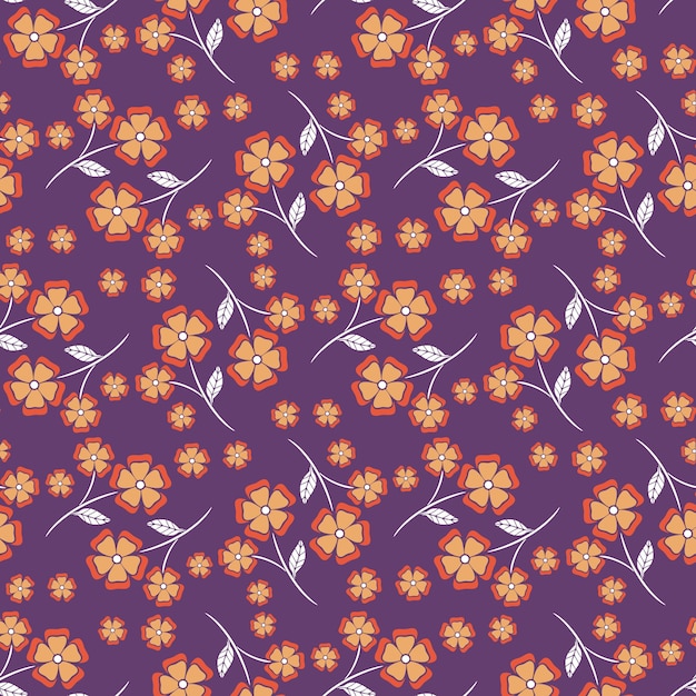 Patrón transparente floral abstracto con hojas, patrón floral transparente de moda, patrón floral vintage