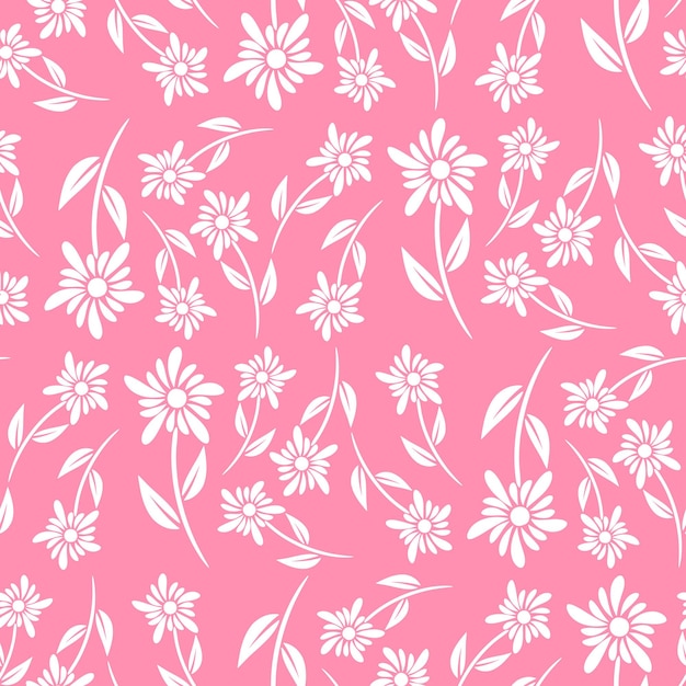 Patrón transparente floral abstracto con hojas, patrón floral transparente de moda, patrón floral vintage