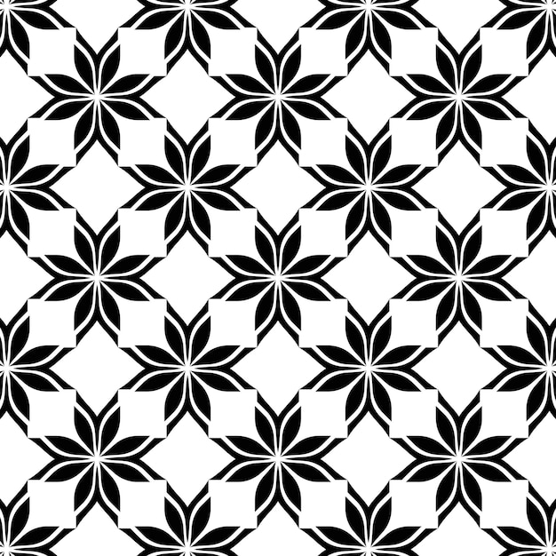 Patrón transparente floral vectorial plano