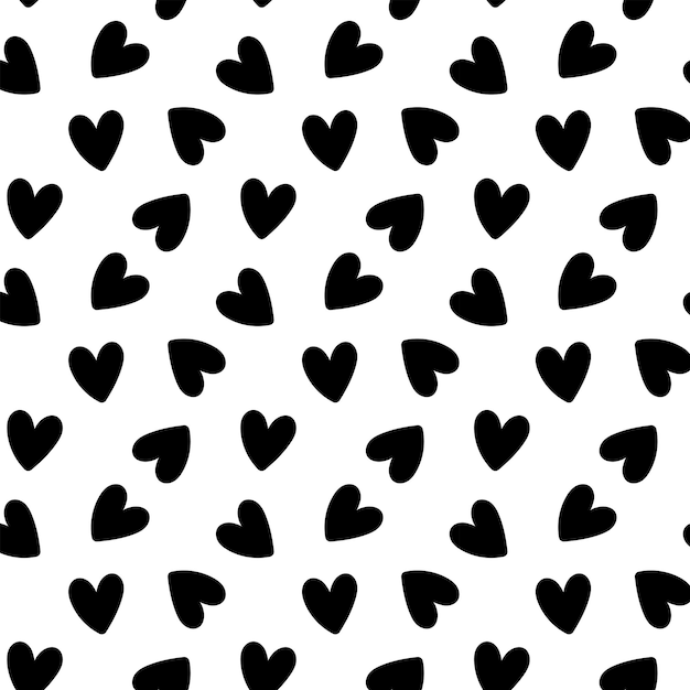 patrón transparente de forma de amor