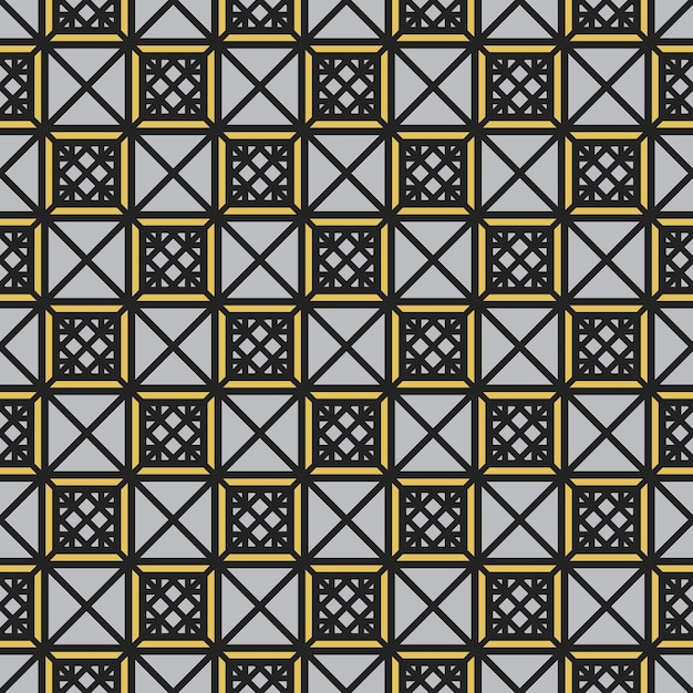 Patrón transparente geométrico árabe vectorial