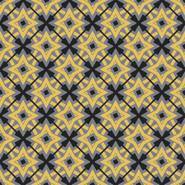 Patrón transparente geométrico árabe vectorial