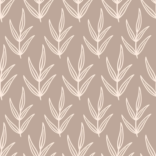 Patrón transparente minimalista floral boho. Patrón bohemio con rama y flores. Patrón de boda