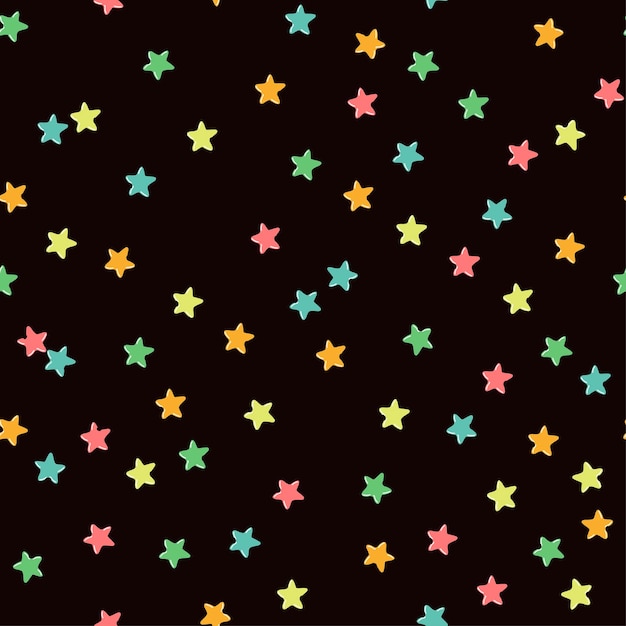 Patrón transparente moderno colorido con forma de estrella