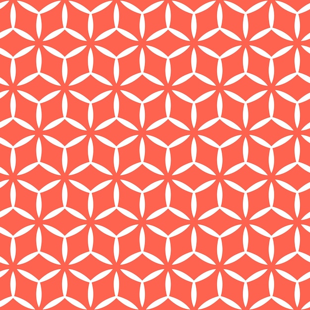 Vector patrón transparente moderno geométrico rojo y blanco
