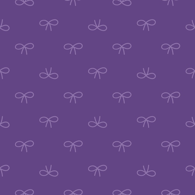 Patrón transparente morado con lazos morados