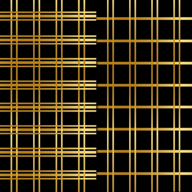 patrón transparente negro y dorado