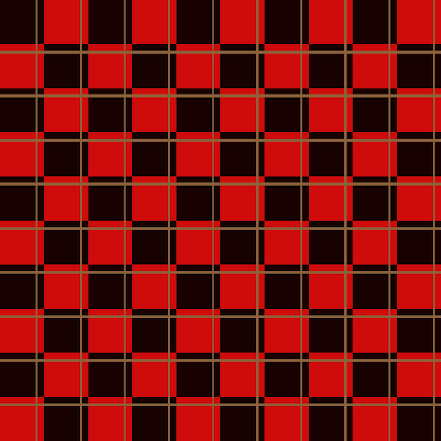 Patrón transparente negro y rojo a cuadros. tela de textura a cuadros